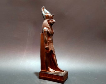 Statue of Horus, a distinctive statue in black brilliantly made in Egypt