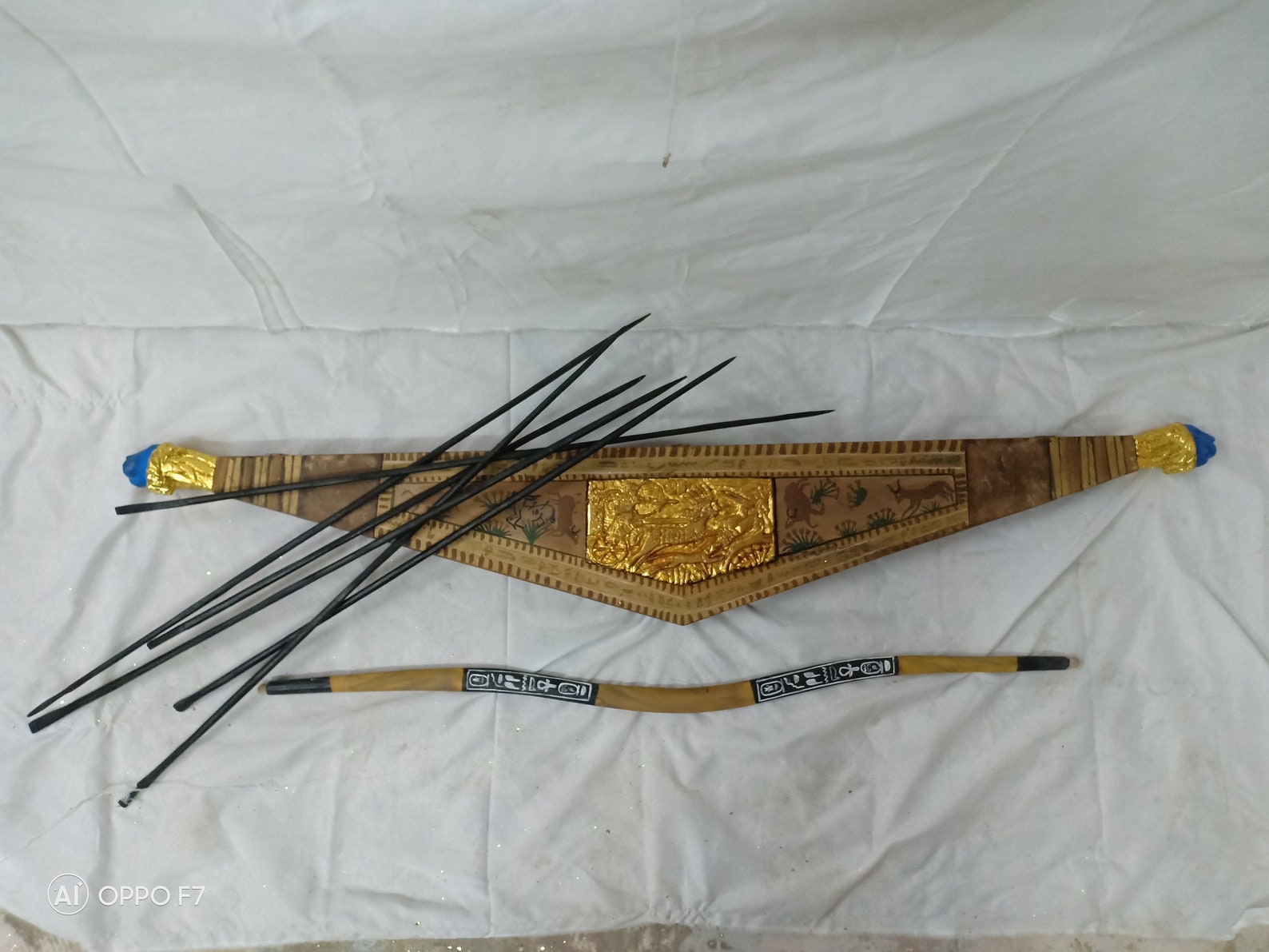 Ancient Egyptian Quiver Bow and Arrow. Tutankhamun's Bow Etsy Canada