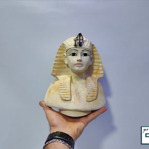 Der Deckel des Canopus-Glases von König Tutanchamun. Der Kopf | Etsy