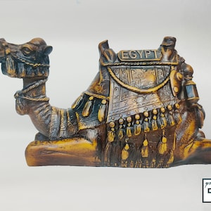 A distinctive Egyptian camel statue (made in egypt)