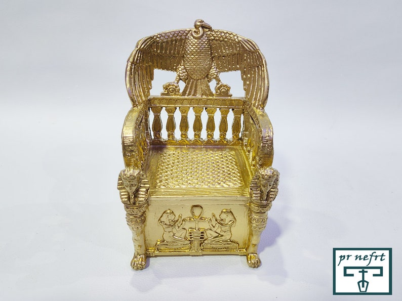 Unique Egyptian King Chair Jewelry Box Egyptian Chair Etsy