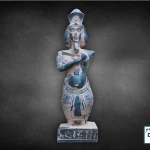 Unique of Bust of King Akhenaten, a heavy solid stone made in Egypt