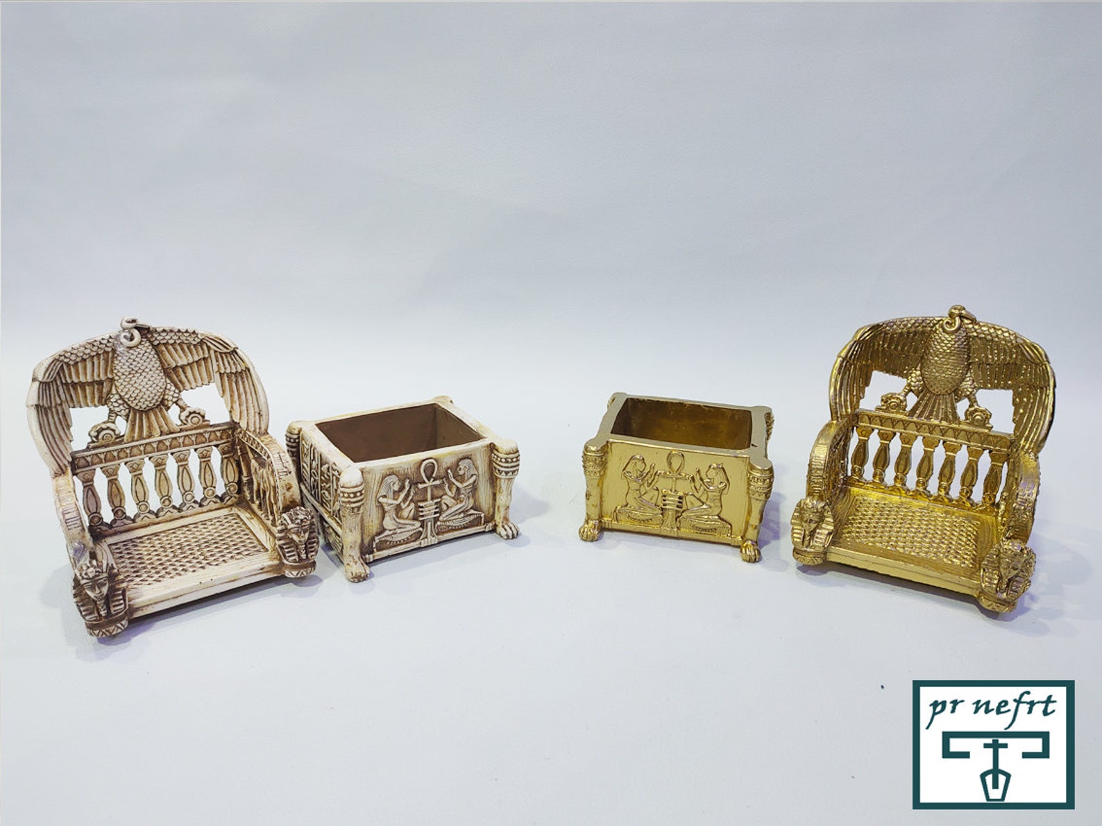 Unique Egyptian King Chair Jewelry Box Egyptian Chair Etsy