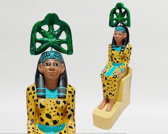 Seshat Statue: Egyptian Goddess of Wisdom, 14 Inches