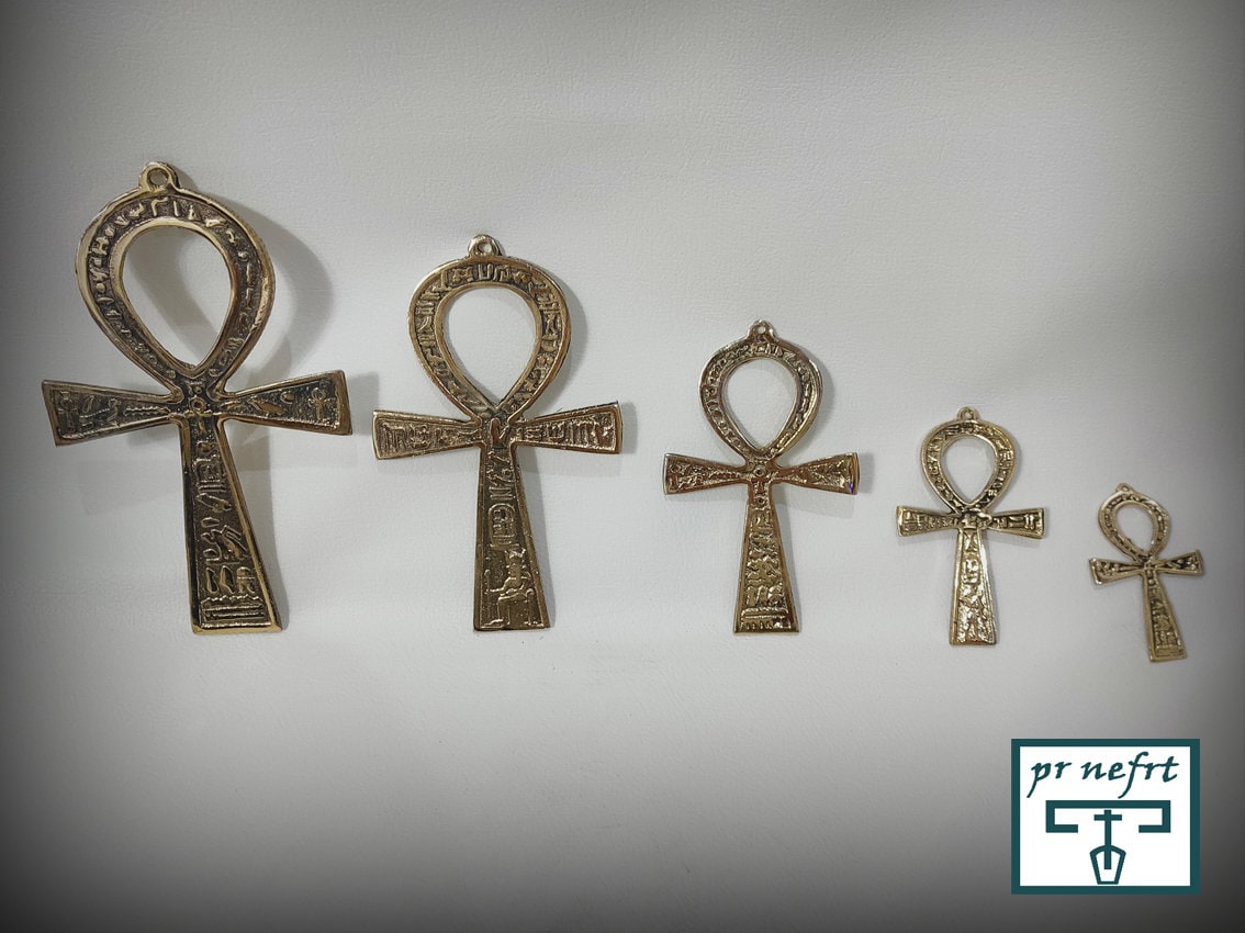 手作りの銅製アンクのお守り：エジプトの生命の鍵 - Etsy 日本