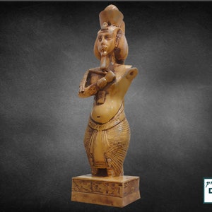 Unique of Bust of King Akhenaten, a heavy solid stone made in Egypt