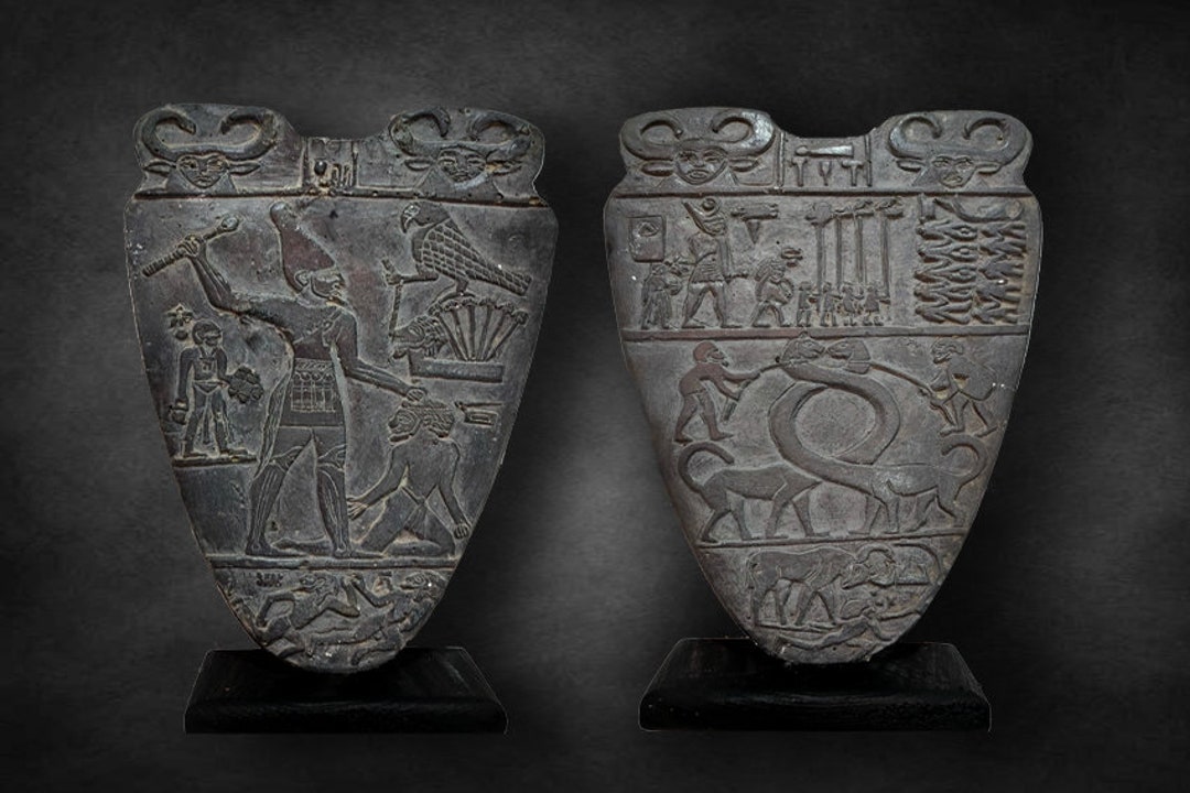 Narmer Palette Depicts the Unification of the Two Lands. Ancient Egypt