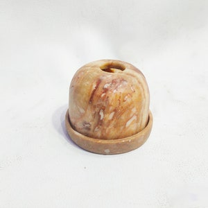Alabaster vase, egyptian alabaster candle holder, alabaster candle holder, Alabaster, made in Egypt