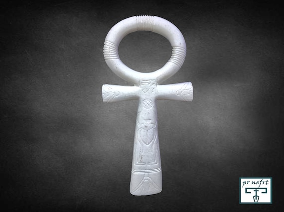 【エジプト現地購入・レア】アンク十字（生命の鍵）☥ インテリア／お守りにも アンク。生命の鍵。エジプトで見事に作られた力強いエジプトの