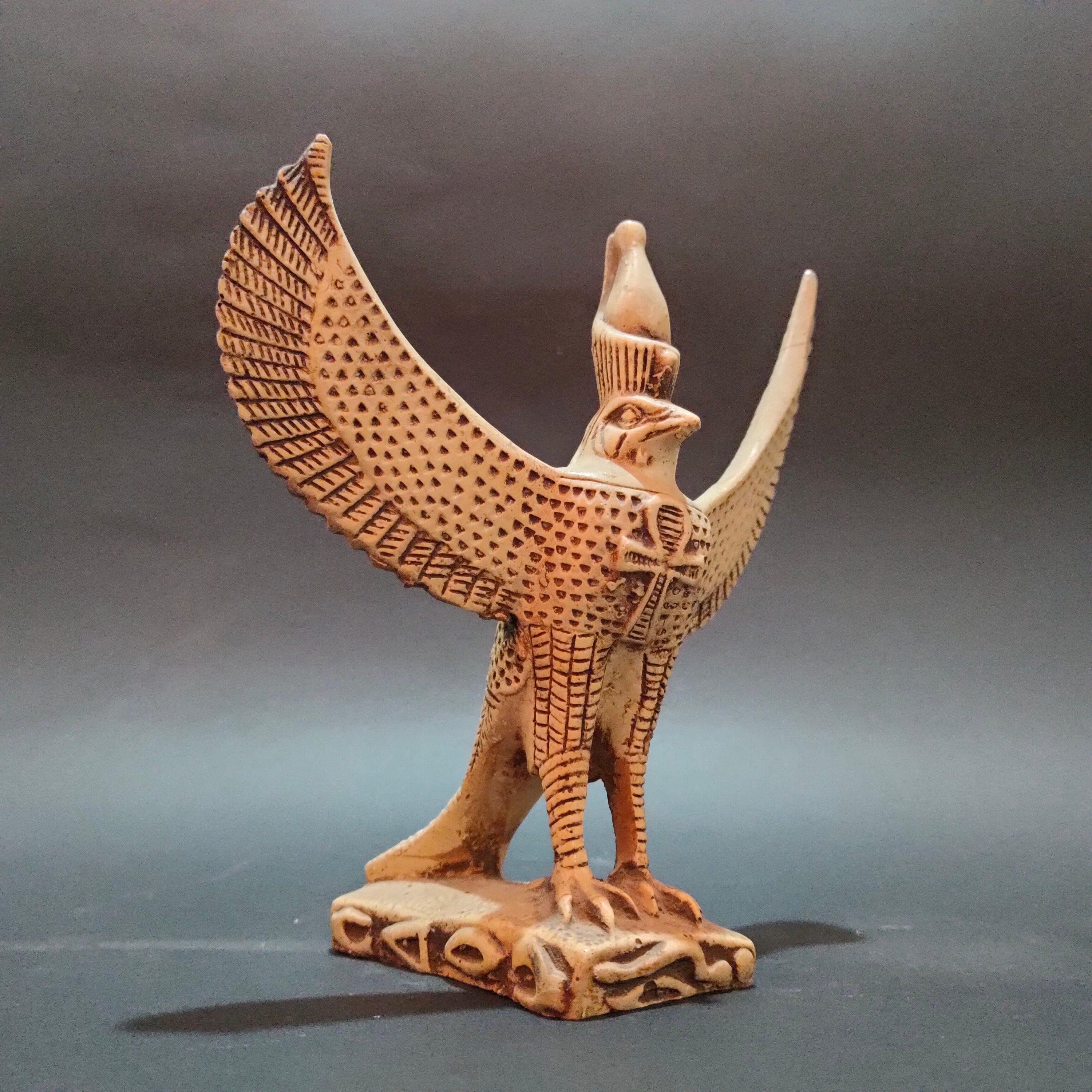 Statue of Ancient Egyptian God Horus Stone Made in Egypt - Etsy UK