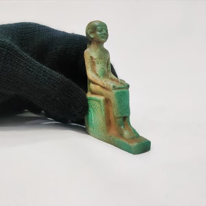 A rare statue of Imhotep. Pyramids engineer. Imhotep the pharaonic physician. Imhotep. Handmade statue. Made in Egypt