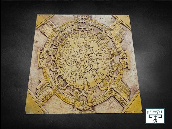 デンデラ ゾディアック - レプリカ。デンデラの黄道帯。エジプト製