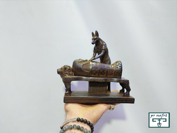 Statue of Mythology Jackal Anubis 2 Stock Image - Image of africa