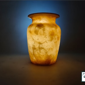Alabaster vase, Egyptian alabaster candle holder, alabaster candle holder, alabaster stone, made in Egypt