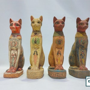The statue of the goddess Bastet, the protection of the goddess Isis.the protection of the Egyptian scarab, a wonderful statue,made in egypt