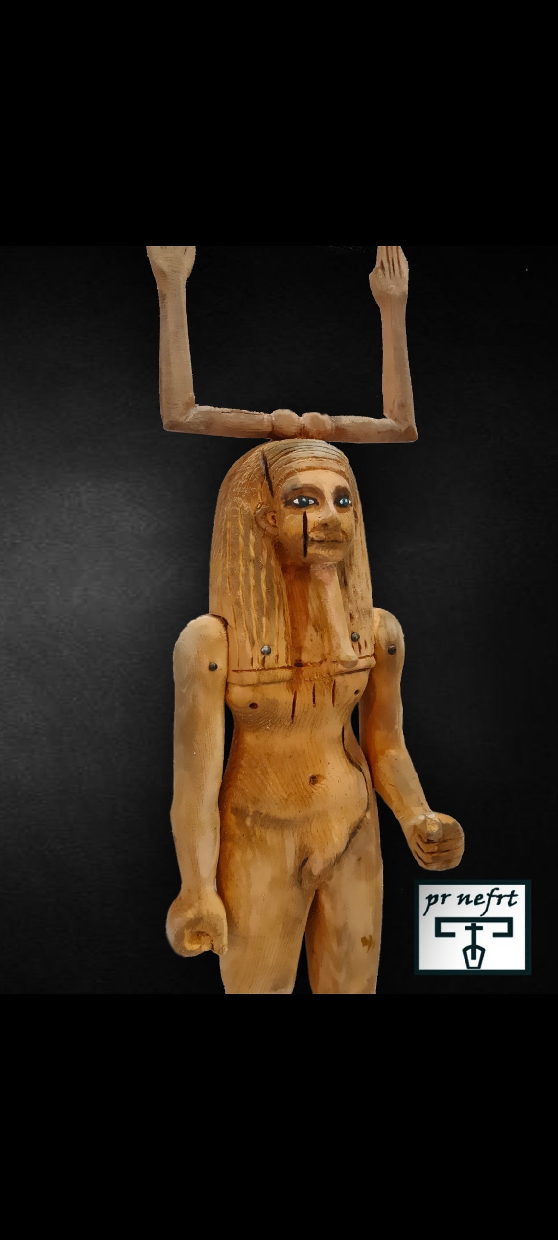Ka statue. King Hoor.Rare wooden statue. A similar Museum Etsy