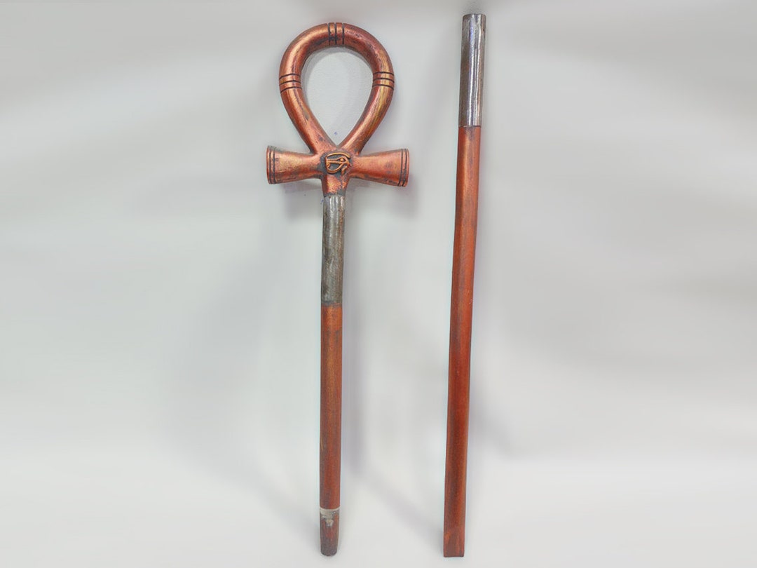 Ankh Scepter Pharaoh's Scepter. 44 In. Brilliantly Made in Egypt. Etsy