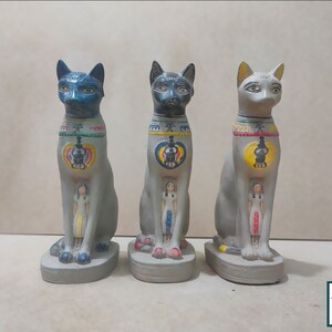 The statue of the goddess Bastet, the protection of the goddess Isis.the protection of the Egyptian scarab, a wonderful statue,made in egypt