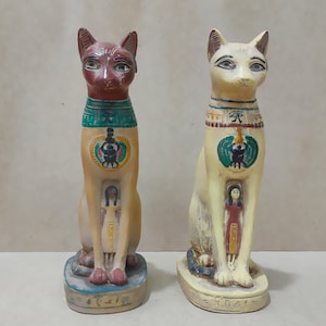 The statue of the goddess Bastet, the protection of the goddess Isis.the protection of the Egyptian scarab, a wonderful statue,made in egypt