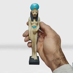 The Mighty Sekhmet Statue | Goddess Sekhmet Stone Statue | Handmade in Egypt