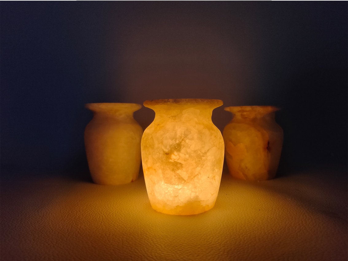 Alabaster vase, Egyptian alabaster candle holder,white alabaster, alabaster candle holder, alabaster , More than one size. made in Egypt
