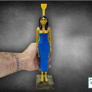 Nephthys Statue .Rare statue. Statue of the goddess Nephthys. Egyptian statue 12 inches. Handmade in Egypt