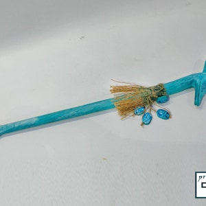 Was scepter . A special piece of the scepter was inlaid with scarabs. Brilliantly made in Egypt