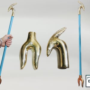 Replica of an Egyptian scepter. Wass scepter. Made of copper and wood. Brilliantly made in Egypt. Available in more than one size
