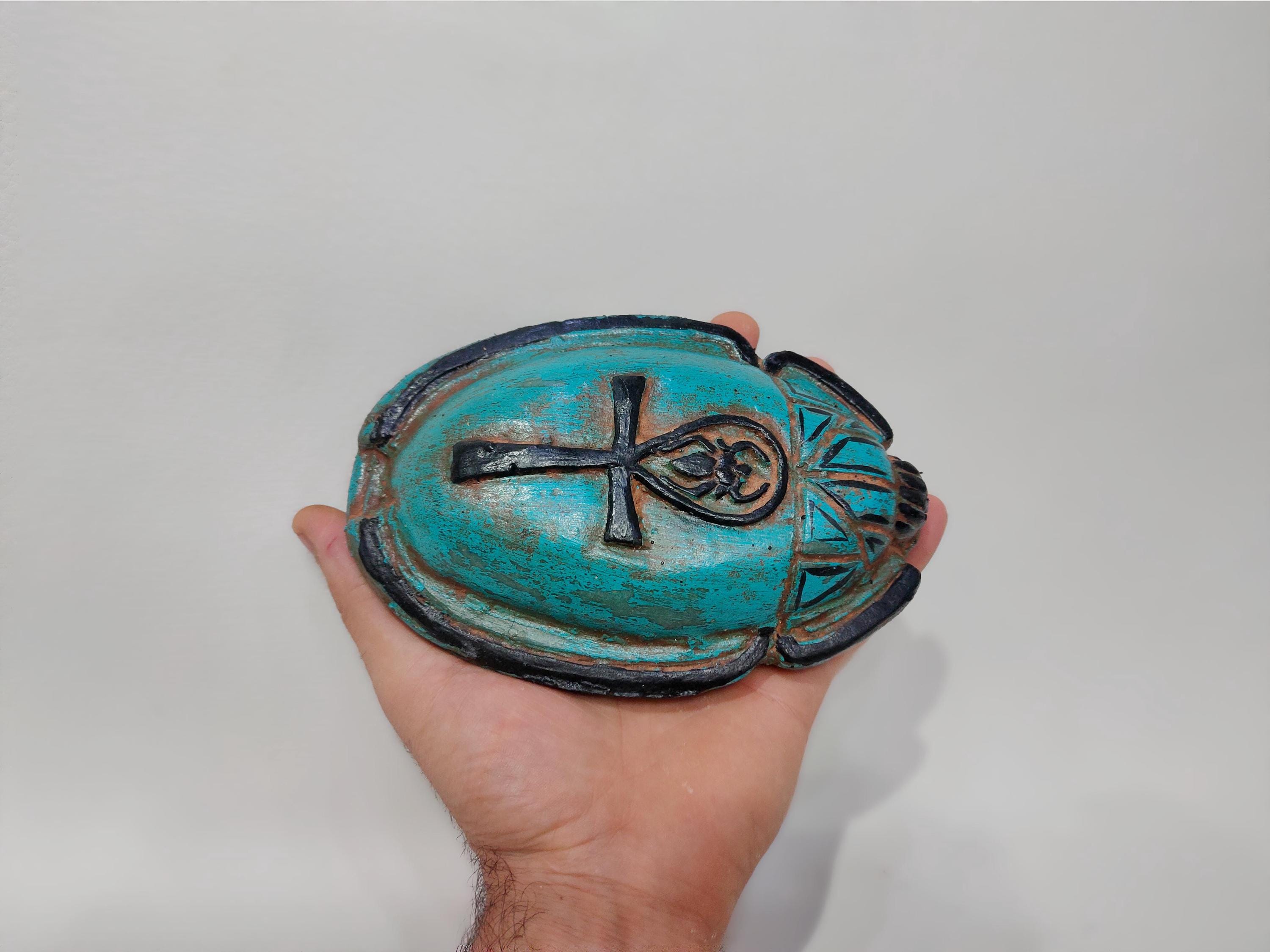 エジプトのスカラベのレプリカ：手作りのアンクは生命の鍵 - Etsy 日本