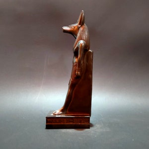 Statue of Anubis, Jakal, the god of the dead, cemetery and mummification was brilliantly made in Egypt