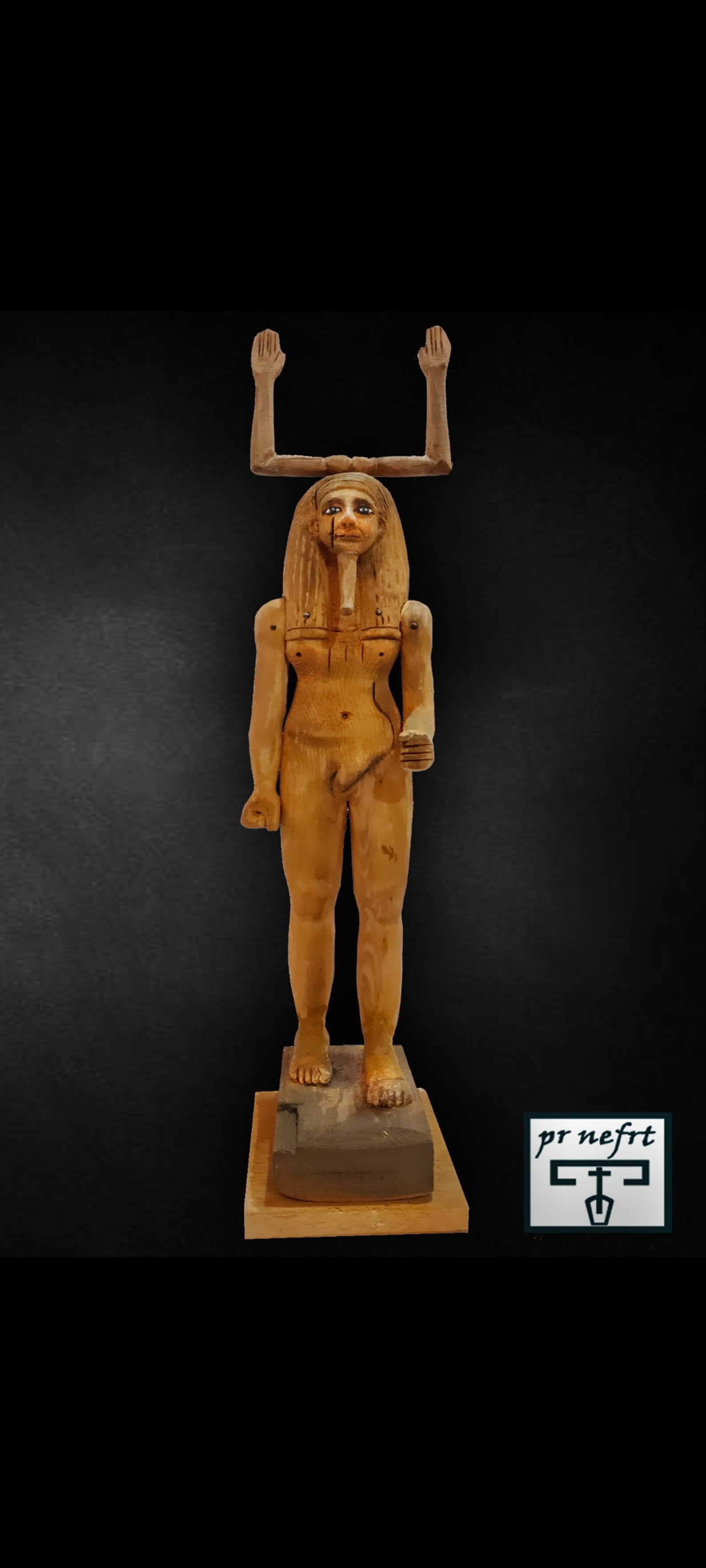 Heka Statue. Ka Statue. King Hoor.rare Wooden Statue. A Etsy