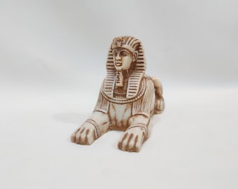 Egyptian statue of the Sphinx.  Sphinx statue. Made in Egypt