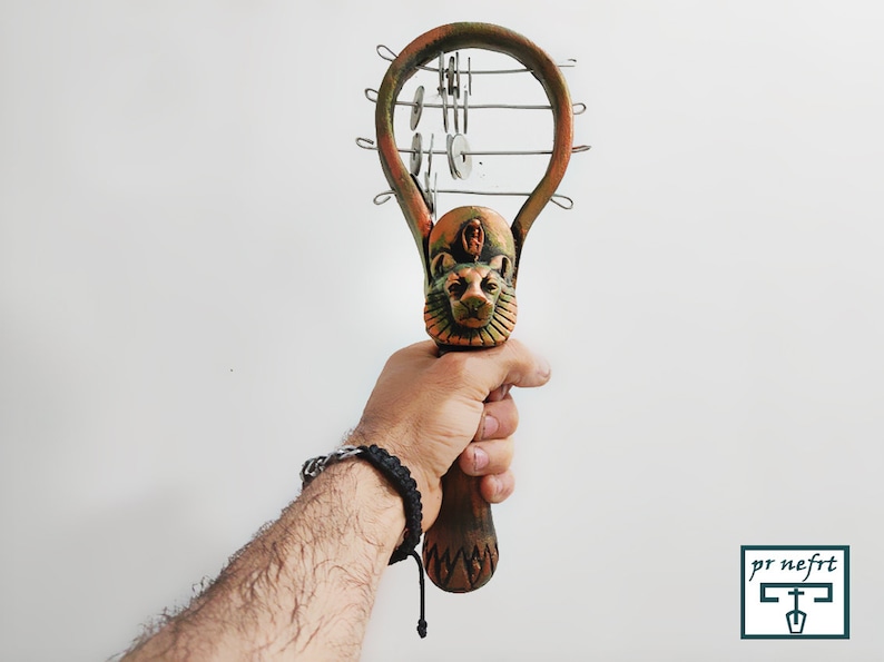 Sistrum of the Goddess Sekhmet (musical Instrument)great Sound. Sistrum ...