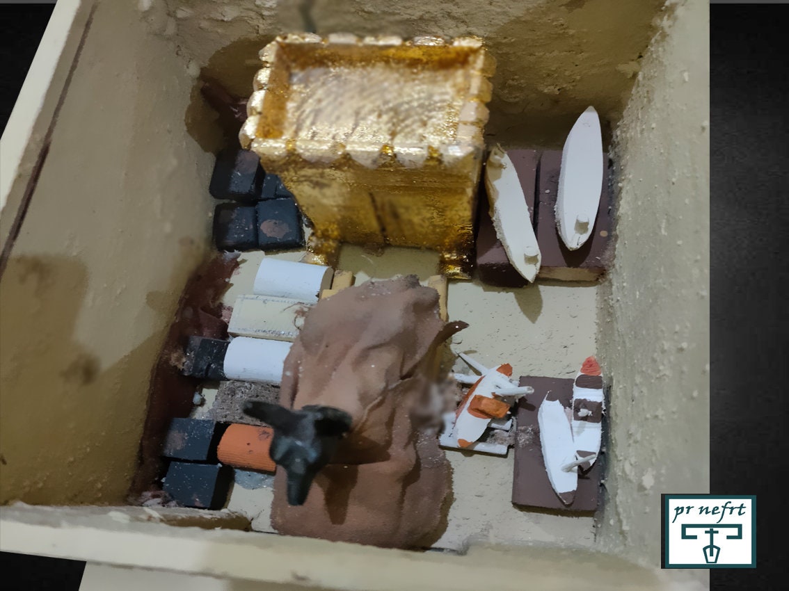 Tomb of King Tutankhamun. A Very Rare Model of the Tomb of the - Etsy