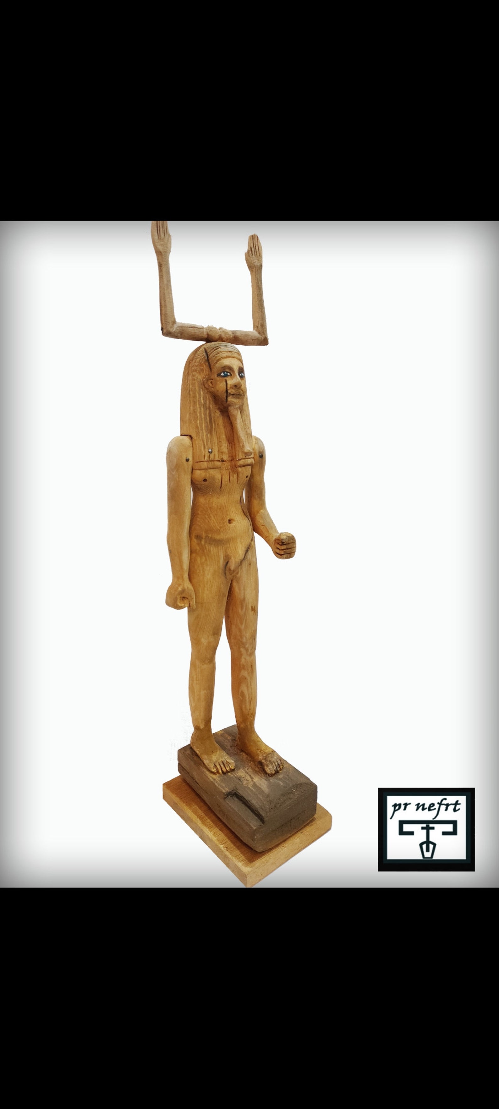 Ka statue. King Hoor.Rare wooden statue. A similar Museum Etsy