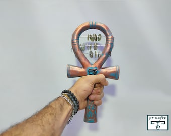 Ankh, sistrum.  key life. A wonderful musical instrument.  A tool to activate rituals and ceremonies with a distinctive sound Made in Egypt