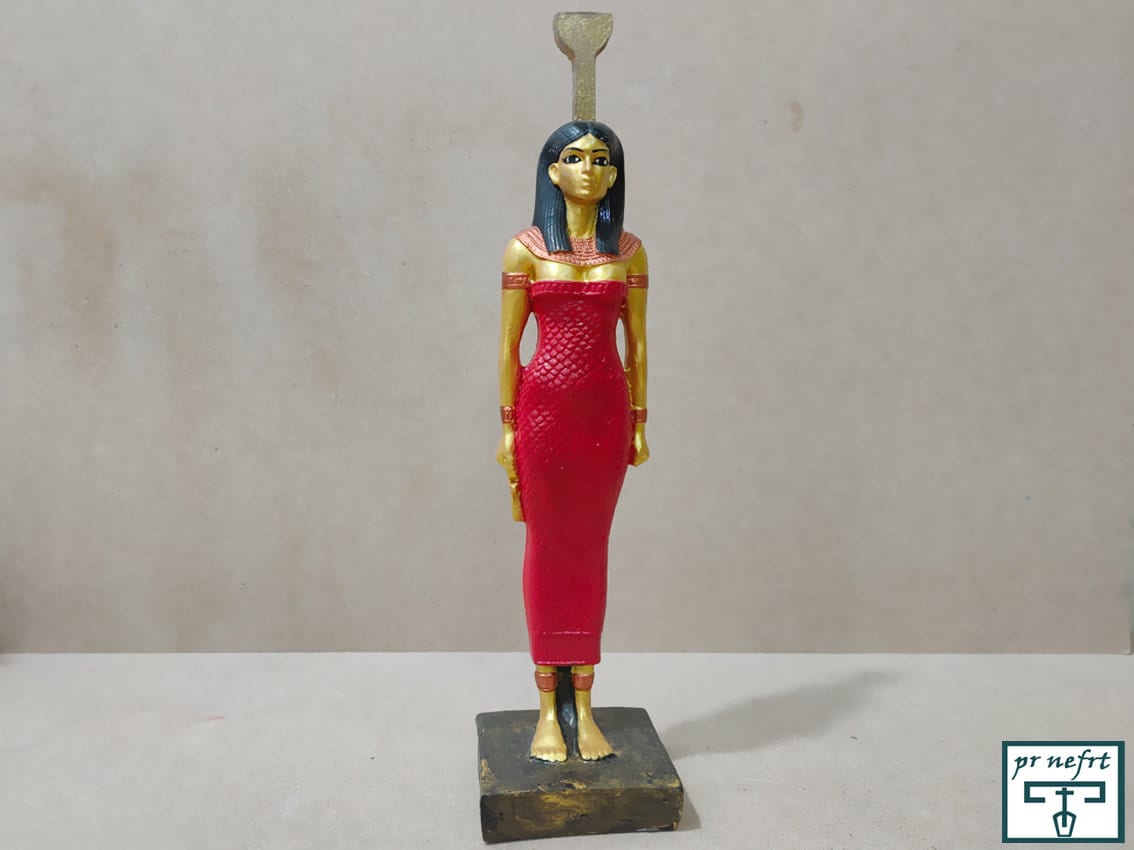 Nephthys Statue .Rare statue. Statue of the goddess Nephthys. Egyptian statue 12 inches. Handmade in Egypt