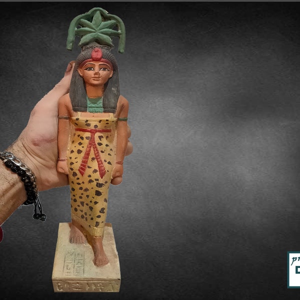 Die seltene Statue der Göttin Seshat, der Göttin der Weisheit, des Wissens, der Schrift und der Hüterin der Texte, die wir in Ägypten für Sie brillant hergestellt haben