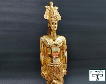 復活と算術の神オシリス神の像。エジプト製の24金箔 - Etsy 日本