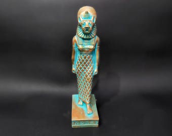 Estatua de Sekhmet: diosa egipcia de la guerra, hecha a mano en Egipto