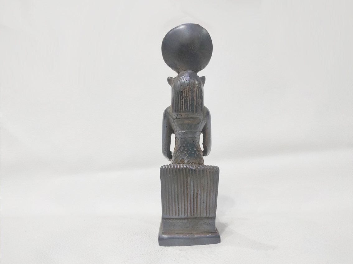A Seated Statue of the Goddess Sekhmet of Solid Stone. A Rare Museum ...