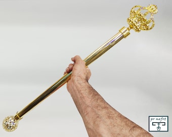 The scepter of kings. The scepter of the pharaohs. Mace. A rare scepter of metal, skillfully made in Egypt. 25 nches