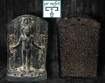 Horus magic board, healing board, magic board and the exorcism of evil spirits.  A similar copy brilliantly made in Egypt