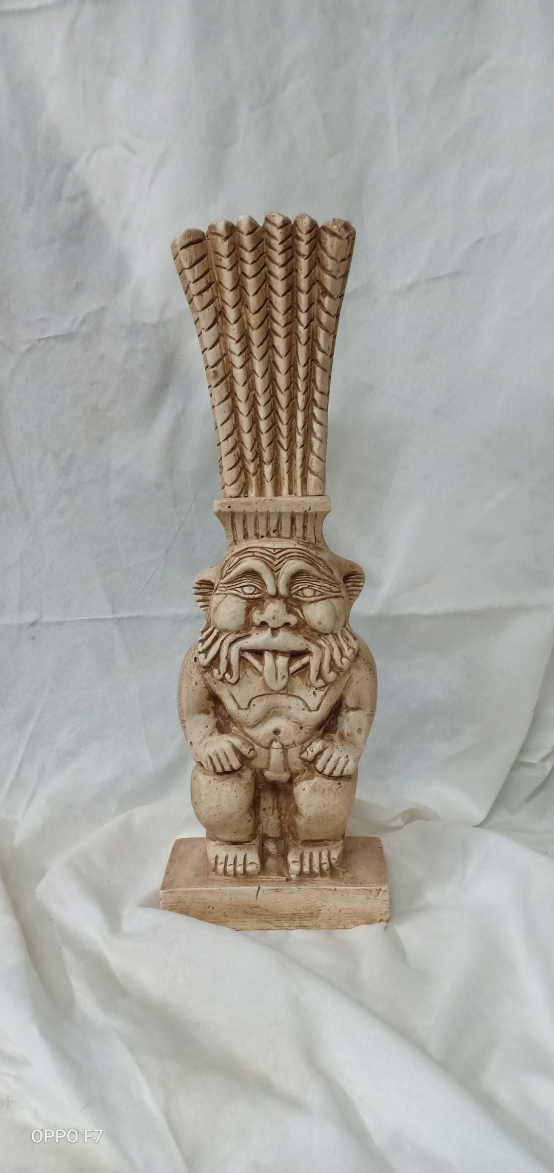 The God Bes. Bes Statue. the God of Laughter and Fun and the Protector ...