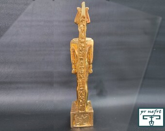 復活と算術の神オシリス神の像。エジプト製の24金箔 - Etsy 日本