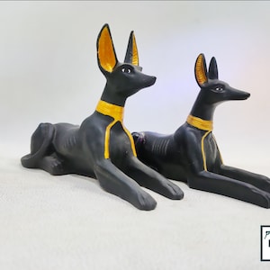 Jackal. Anubis. God of the dead and cemeteries. A distinctive statue available in two sizes Made in Egypt