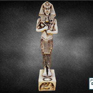 The unique statue of King Akhenaten,  heavy solid stone made in Egypt