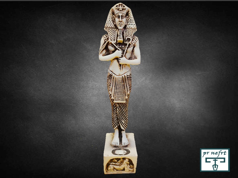 The unique statue of King Akhenaten, heavy solid stone made in Egypt ...