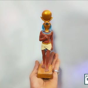 Vintage Ra   Sun god Figurine. the god Ra. made in egypt