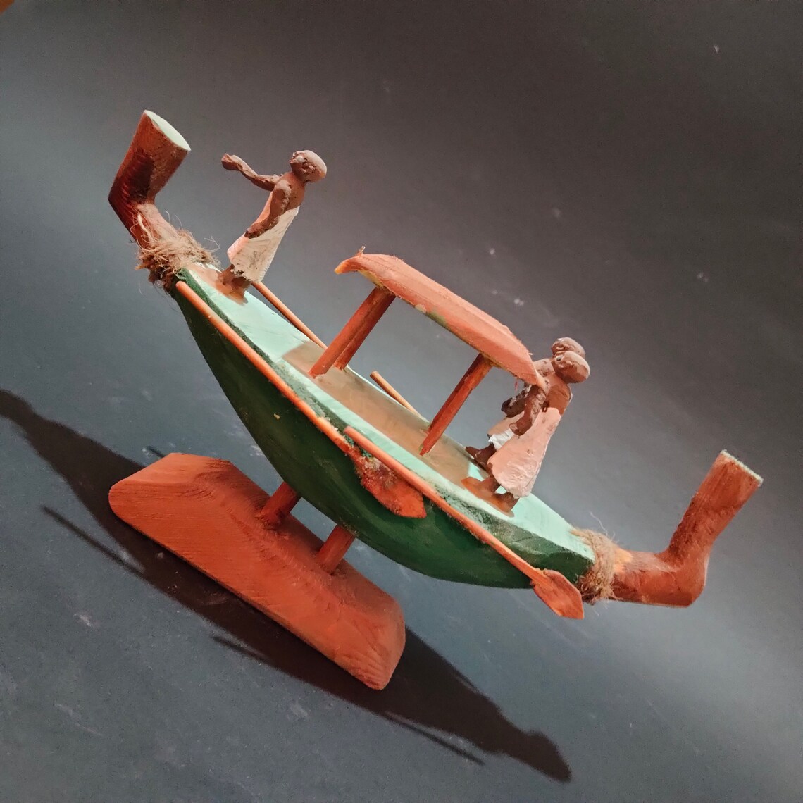 Ancient Egyptian Wooden Boat Model made in Egypt Etsy Canada